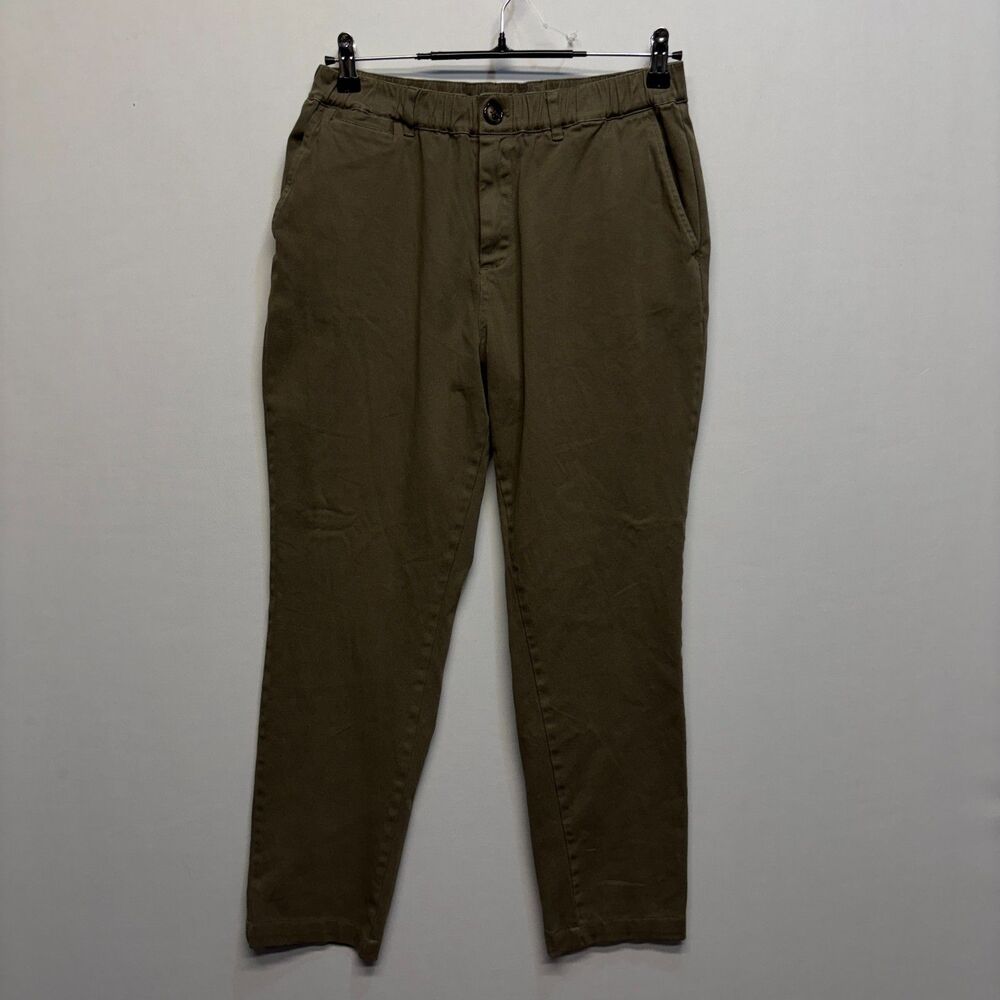 Cove USA Men Elastic Waist Chino Pants Size 30x27 Cotton Blend D111 -30